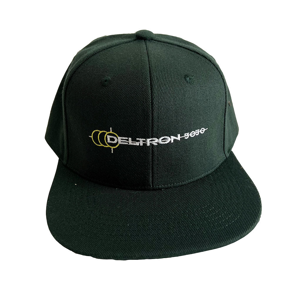 Deltron 25th Anniversary Tour Logo Snapback Cap, Forest Green