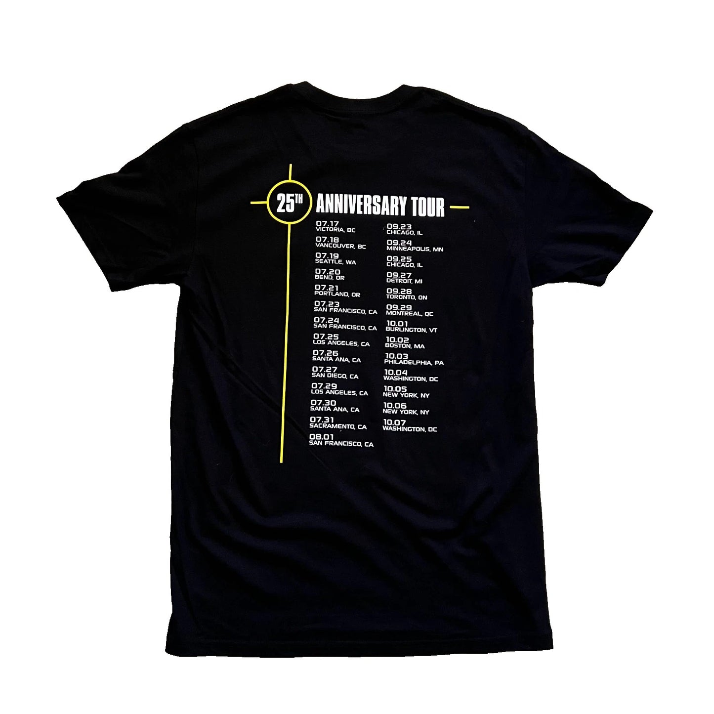 Deltron 25th Anniversary Tour Men's T-Shirt, Black