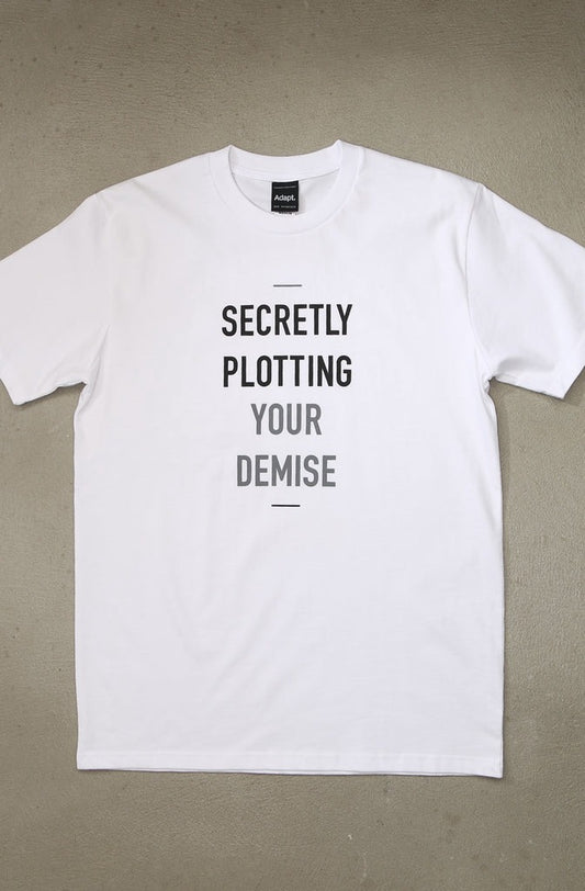 Deltron x Adapt - Demise Men's Shirt, White